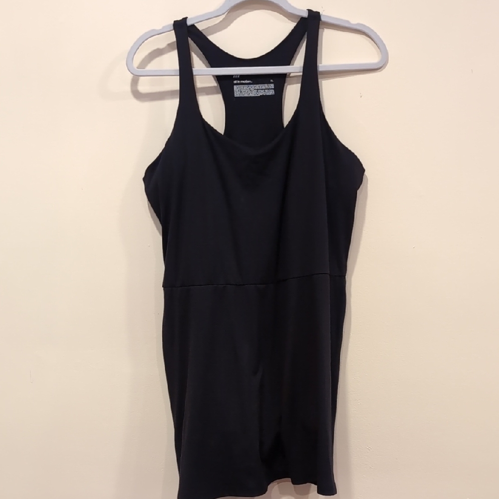 All in Motion Black Mini Dress